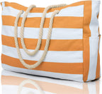 Waterproof Extra-Large Beach Bag with Pockets for Weekend Trips orange