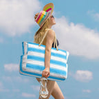 Waterproof Extra-Large Beach Bag with Pockets for Weekend Trips