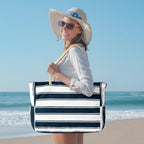 Waterproof Extra-Large Beach Bag with Pockets for Weekend Trips