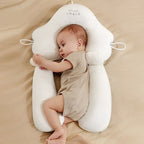 Ergonomic Baby Cushion with Adjustable Support – Reversible Comfort Pillow 26 x 17 in, Machine Washable – 0-12 Months (Supervised Use Only)