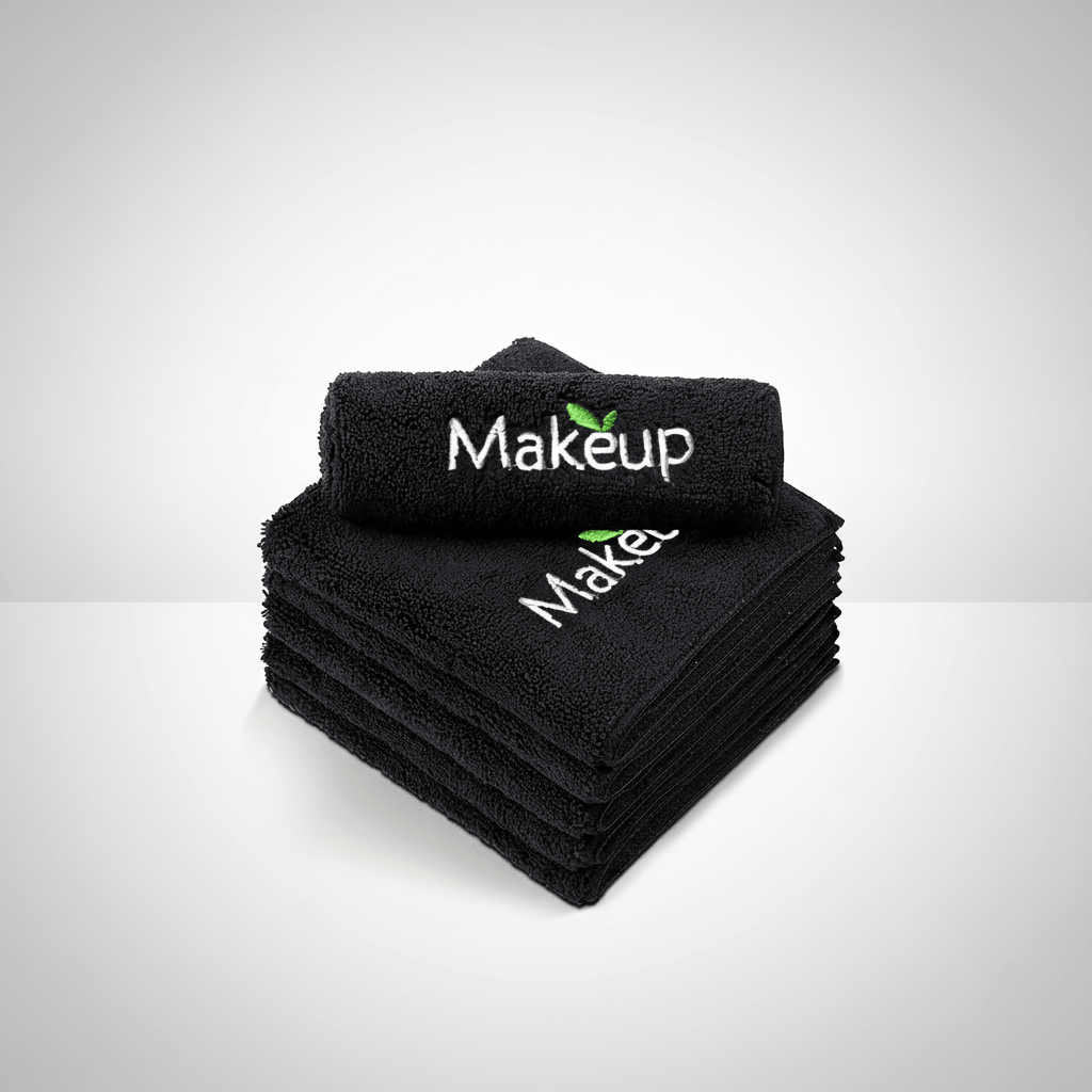 Soft Towel – Reusable Makeup Remover Cloths & Face Towels, Machine Washable, 6 or 12 Pack, Black – CareCloth