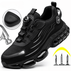 Work Shoes Men | Safety Shoes | Anti-Slip Grip & Quick Twist Closure