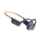 Waterproof Bone Conduction Swimming Headphones – Bluetooth 5.4 with Built-In MP3 Player & 32GB, IPX8, 4 Colors Orange Blue