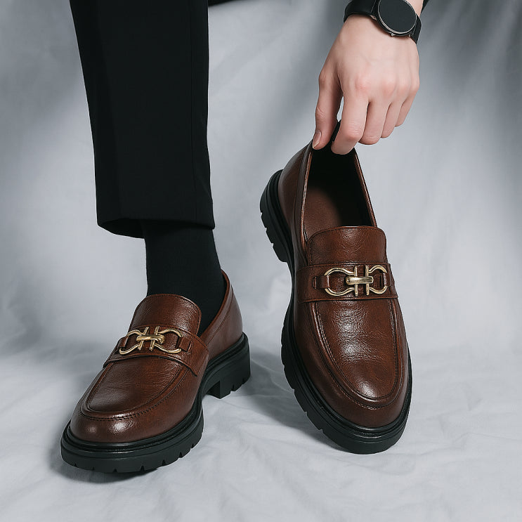 Wilbur | Men's Leather Loafers – Luxury Classic Penny Loafer & Tailored Comfort