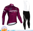 Calico | Winter Cycling Set for Men Thermo | 20D Gel Padding, Breathable Dark Burgundy S