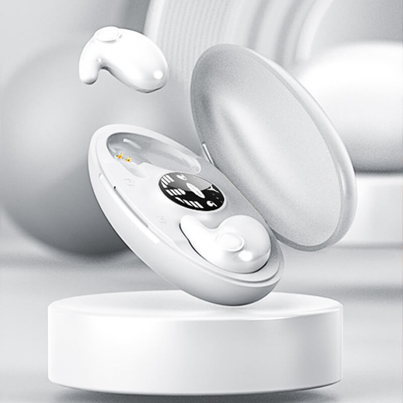 Wireless Bluetooth Headphones Waterproof Earbuds Sleep White