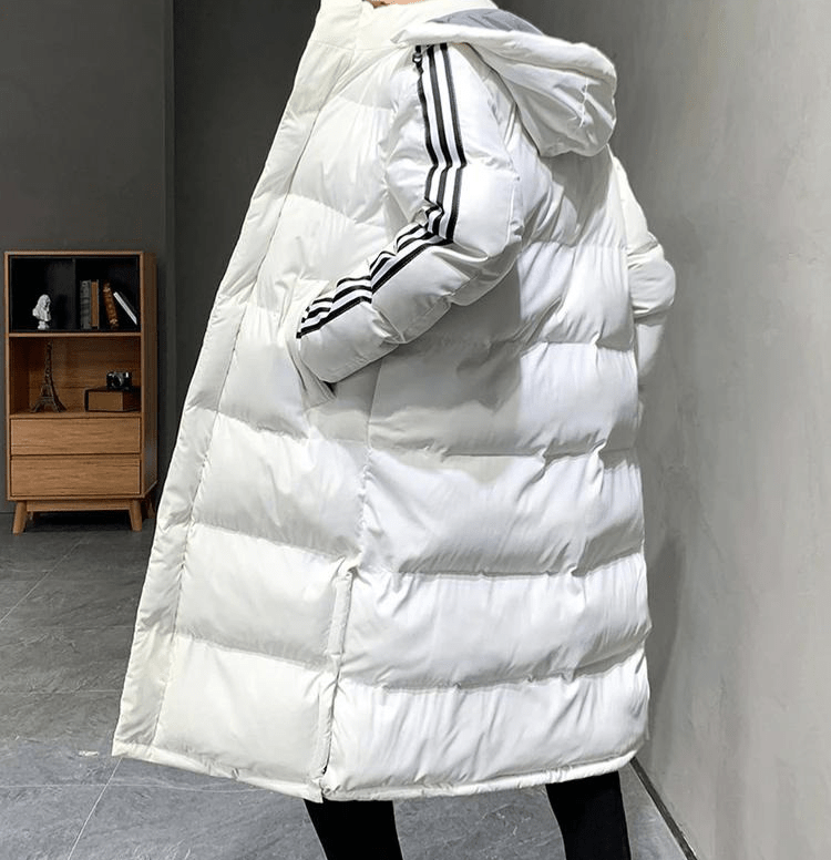 Nisyros | Long Hooded Winter Coat for Men | Ideal for the Cold Season