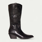 Parsha | Boots For Women | Decorative Stitch Pattern Pointed Toe