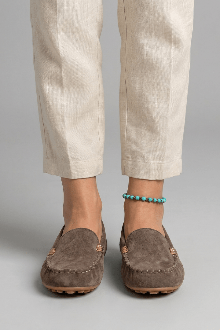 Tasana | Women's Loafers with Slip-On Design for Everyday Wear Grey