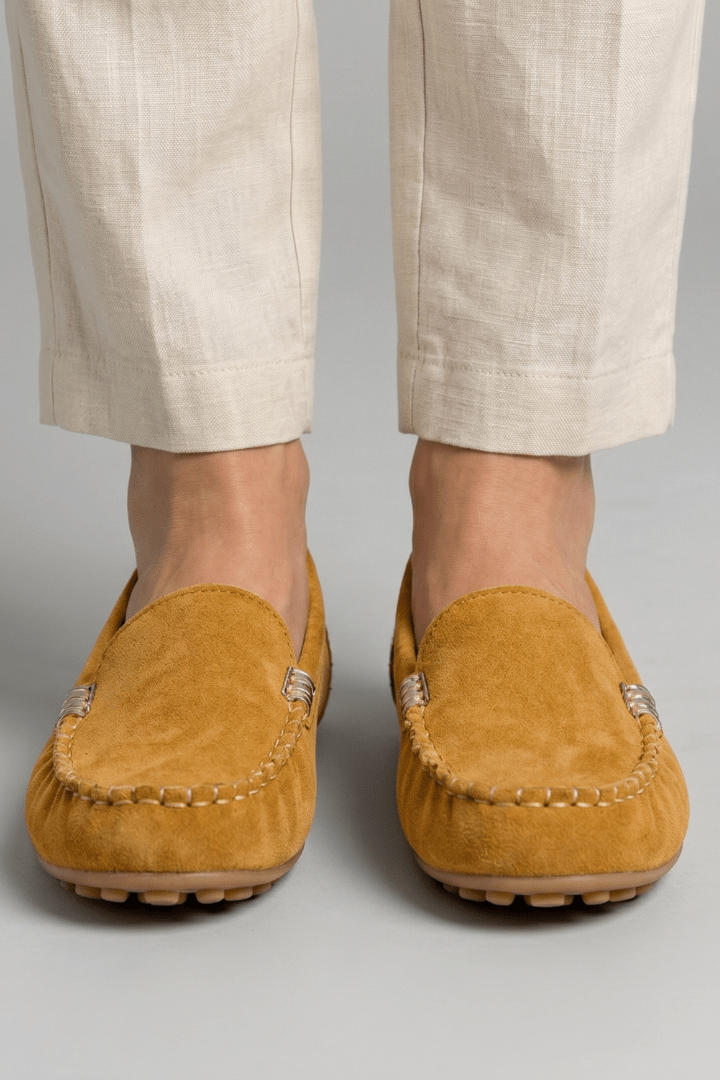 Tasana | Women's Loafers with Slip-On Design for Everyday Wear Yellow