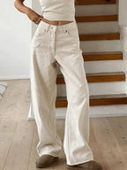 Damaris | Women's Baggy Jeans Cotton Vintage Style Relaxed Fit Boyfriend Denim