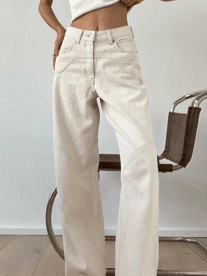 Damaris | Women's Baggy Jeans Cotton Vintage Style Relaxed Fit Boyfriend Denim