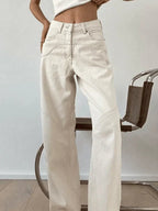 Damaris | Women's Baggy Jeans Cotton Vintage Style Relaxed Fit Boyfriend Denim