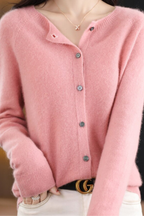 Women’s Cardigan | V Neck with Buttons - 10