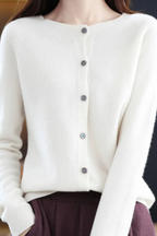 Women’s Cardigan | V Neck with Buttons - 16