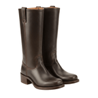 Women’s Knee-High Cowboy Boots – Sculpted Western Heel & High-Stakes Urban Edge