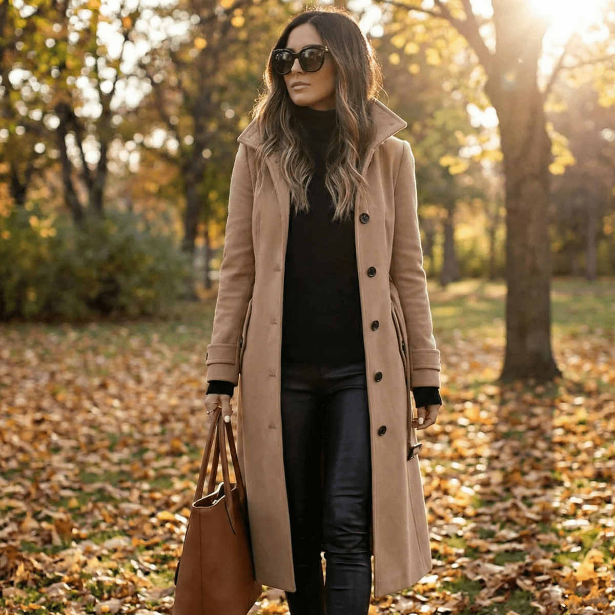 Dôre | Women’s Elegant Warm Trench Coat – Chic Insulated Layer & Refined Slimming Waist