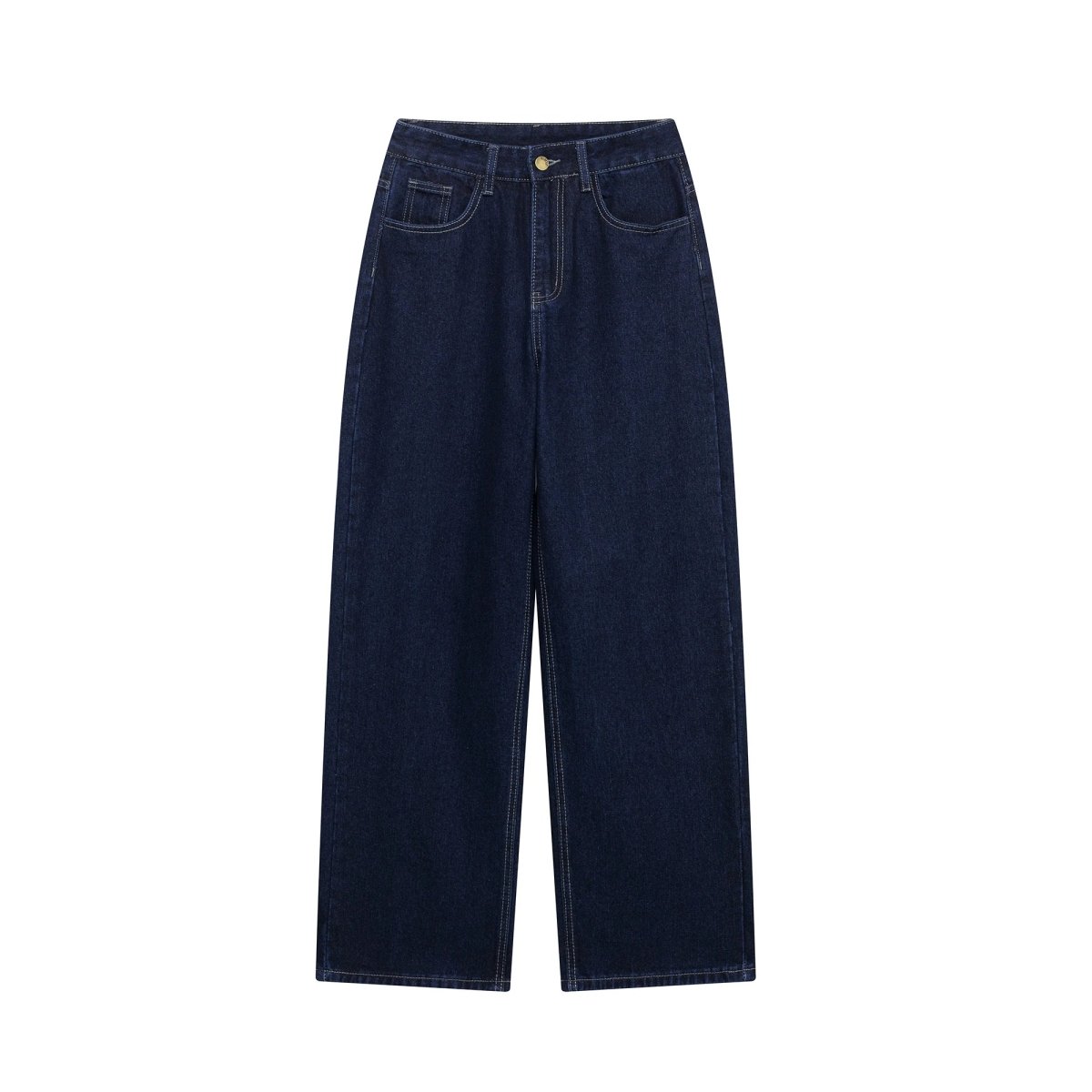 Women's Fashion 2-Piece Denim Jacket And Jeans Pants Set With Belt And Vintage Zipper 4