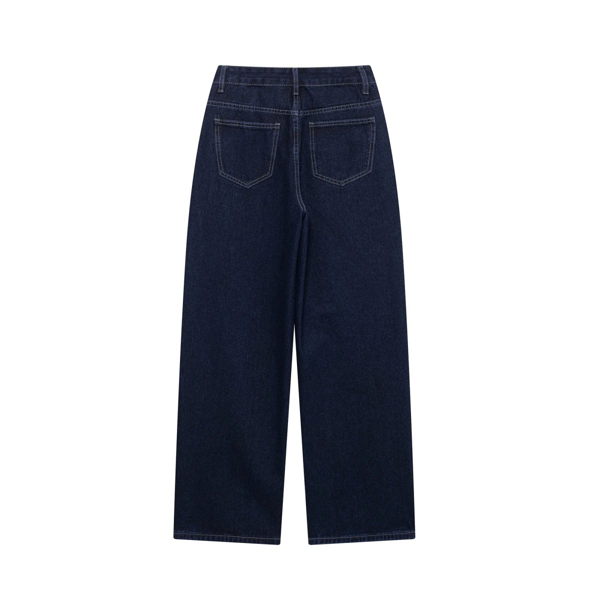 Women's Fashion 2-Piece Denim Jacket And Jeans Pants Set With Belt And Vintage Zipper 5