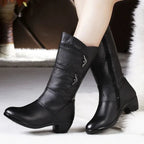 Essence | Women's Mid-High Winter Boots | Low Heel