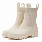 Dolce | Women’s Mid-Calf Pull-On Boots – Chic Chunky Sole & Refined Slimming Silhouette