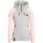 Vena | Women’s Slim Fit Hoodie – Architectural Cozy Fleece Insulation & Refined Thermal Grace Light Pink 2XL