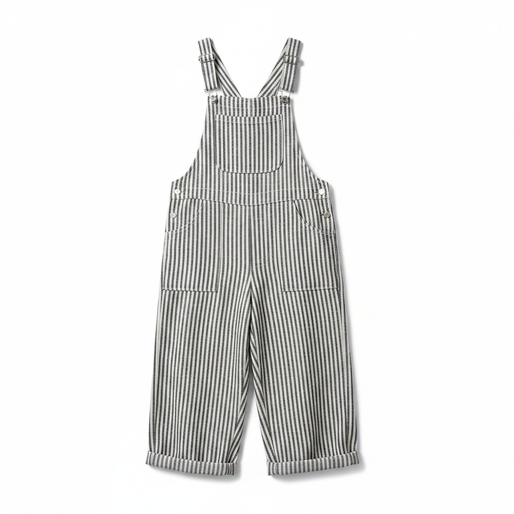 Women’s Tailored Dungarees – Structural Ivory Weave, Breathable Precision & Continental Executive Grace