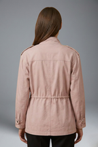 Aura | Women’s Utility Jacket – Double Breasted Closure & Cinched Waist Belt