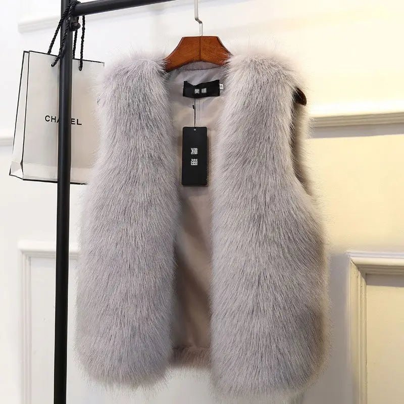 Sahara | Women’s Stylish Winter Vest – Heat-Insulation & Refined Cold-Season Silhouette ash grey