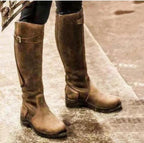 Women’s Waterproof Riding Boots - All-Weather Shield & Equestrian Majesty Brown
