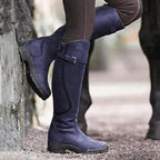 Women’s Waterproof Riding Boots - All-Weather Shield & Equestrian Majesty Lilac