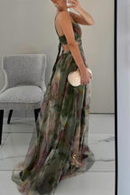 Women's Wrap Wedding Guest Dress with V-Neck and Floral Pattern 4