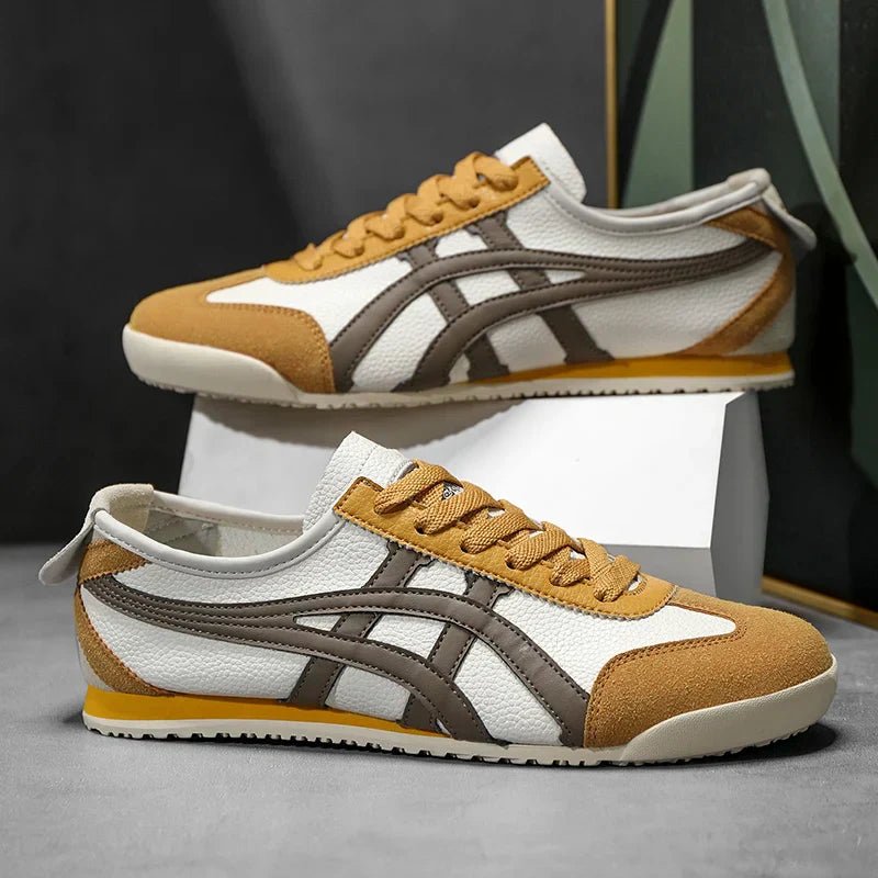Women's and men's geometric summer sneakers with rubber sole