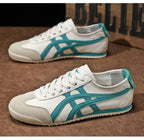 Women's and men's geometric summer sneakers with rubber sole turquoise