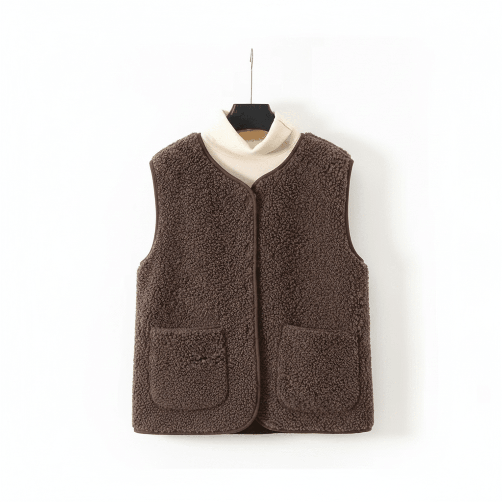 Vena | Women’s Fleece Vest – Architectural Thick-Fiber Insulation & Refined Thermal