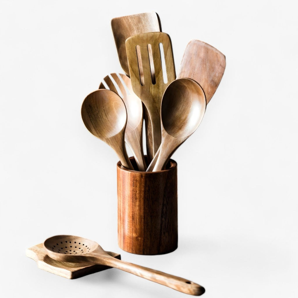 Wooden kitchen set | Sustainable and elegant