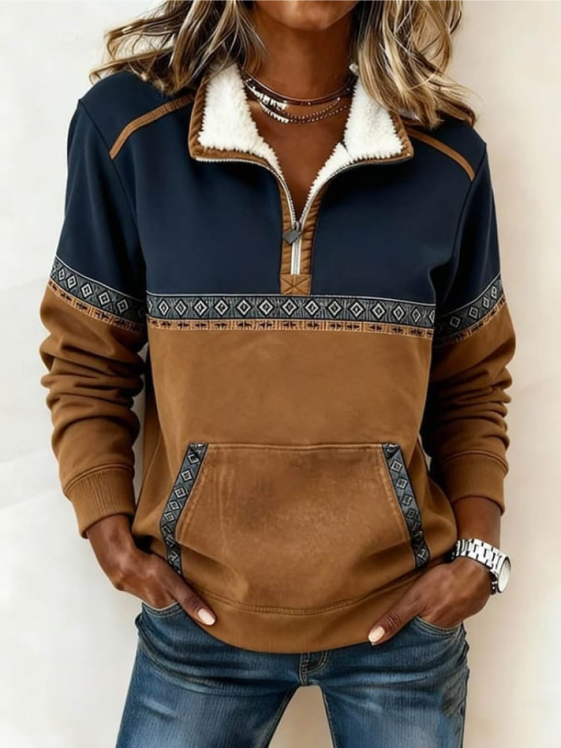 Women > Sweaters : Women's Cozy & Comfortable Sweater in Multi-colored van DUUWE