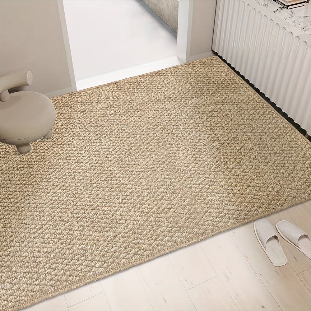 Absorbent Doormat for Indoor & Outdoor – Non-Slip Jute-Look Entry Rug, Machine Washable, 3 Sizes 24 x 35 in