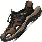 Calico | Men’s Sandals – Breathable and Durable for Active Summer Days Dark Brown