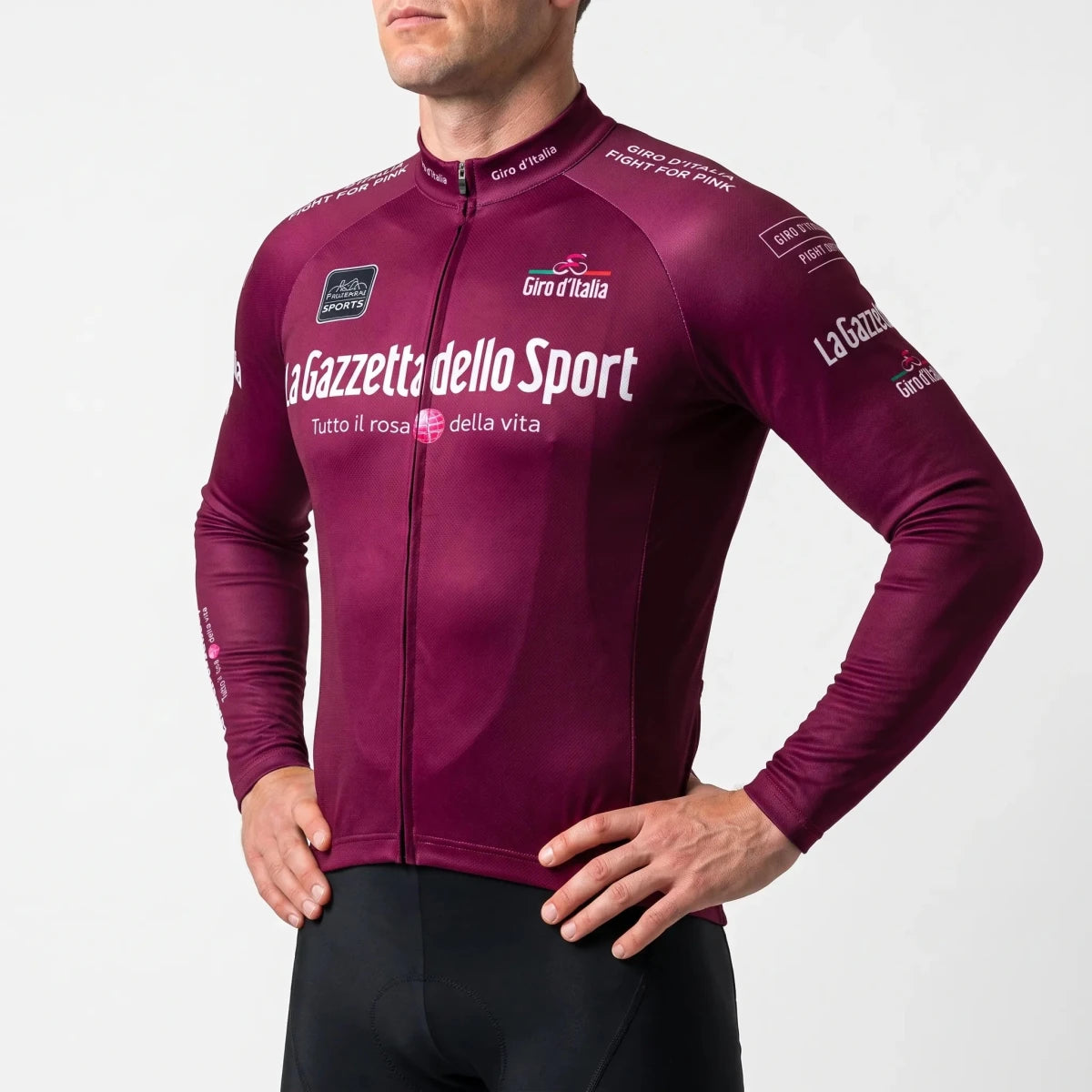 Hommes | Long Sleeve Thermal Cycling Jersey Purple