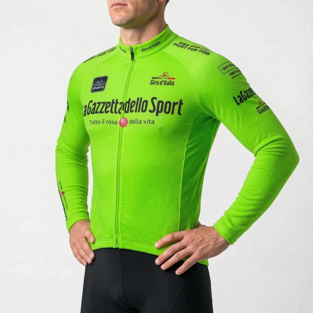 Hommes | Long Sleeve Thermal Cycling Jersey Green