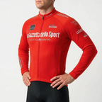 Hommes | Long Sleeve Thermal Cycling Jersey Red