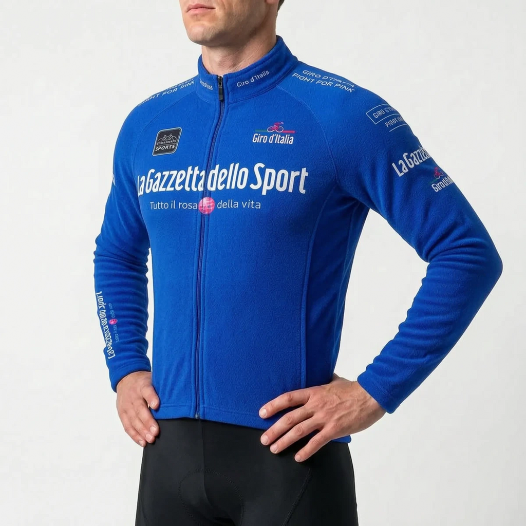 Hommes | Long Sleeve Thermal Cycling Jersey Blue
