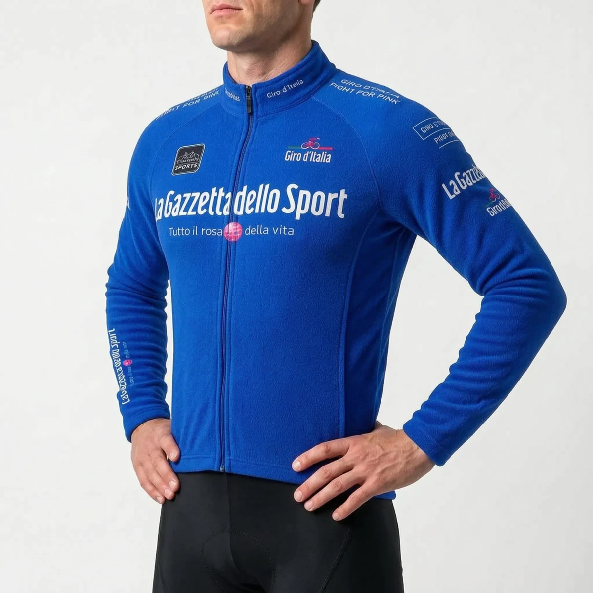 Hommes | Long Sleeve Thermal Cycling Jersey Blue