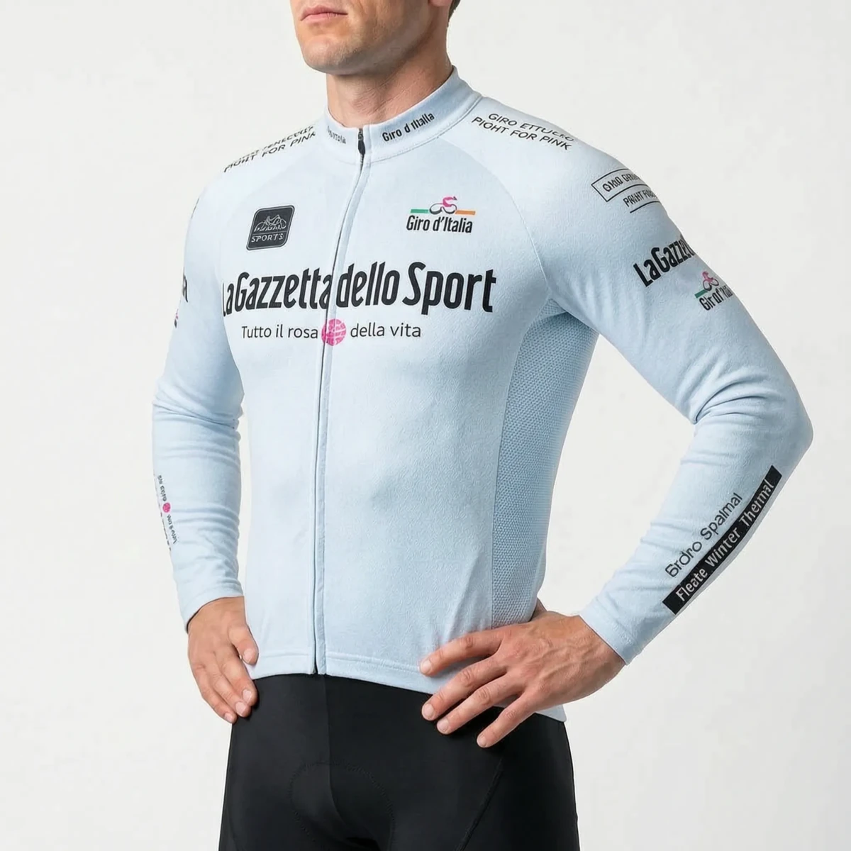 Hommes | Long Sleeve Thermal Cycling Jersey White