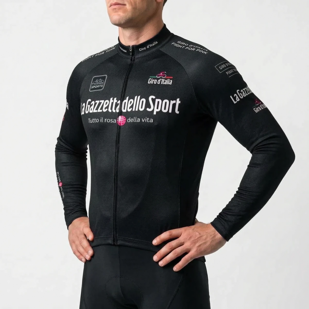 Hommes | Long Sleeve Thermal Cycling Jersey Black