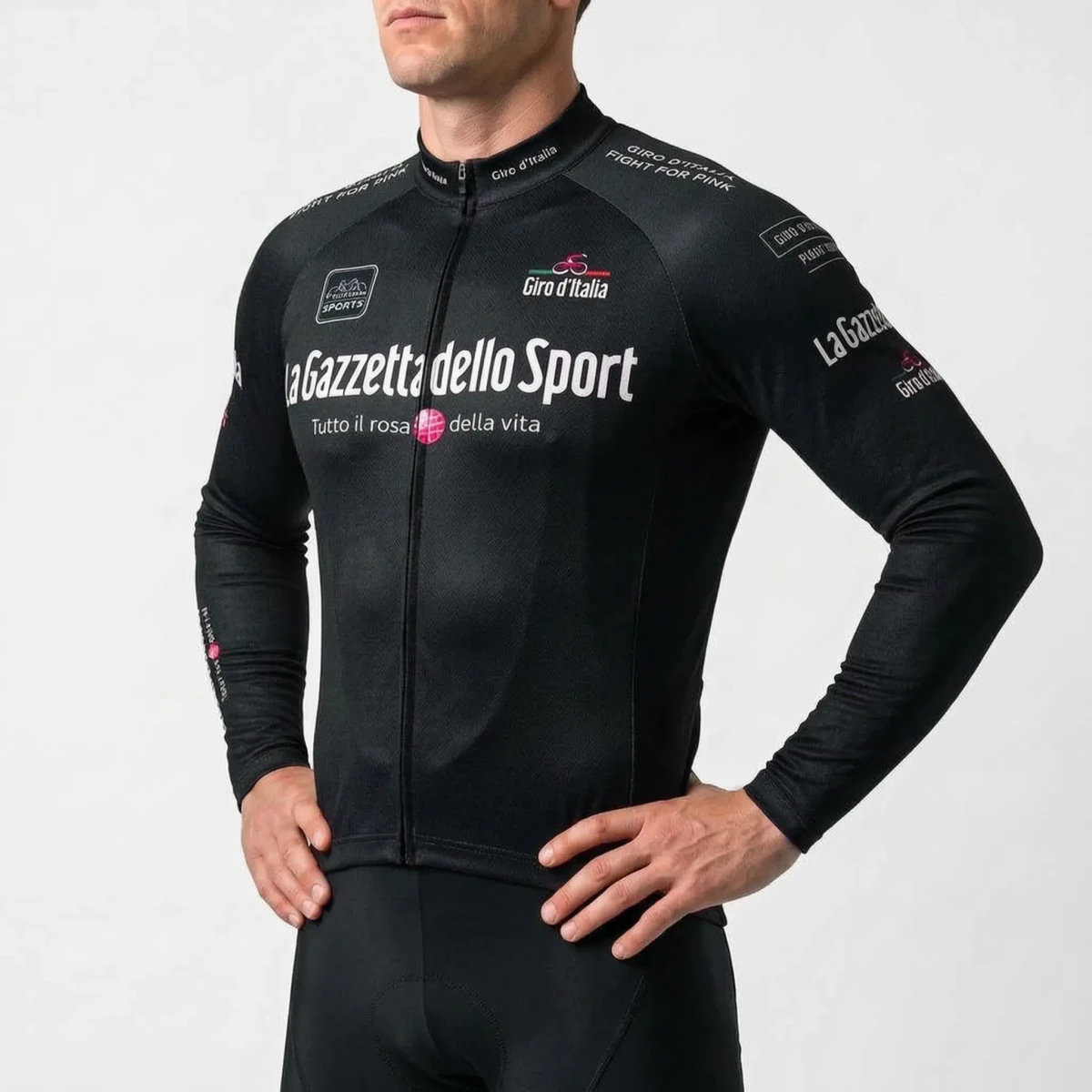 Hommes | Long Sleeve Thermal Cycling Jersey Black