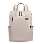 Solis | Water-Resistant Anti-Theft Travel Backpack – Lightweight Oxford Design Cream