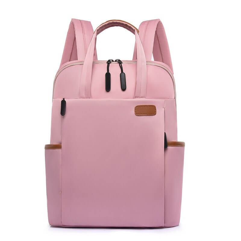 Solis | Water-Resistant Anti-Theft Travel Backpack – Lightweight Oxford Design Pink