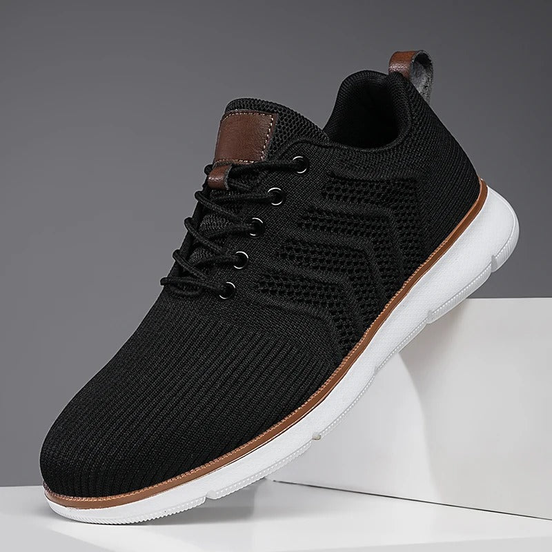 Mane | Men's Sneakers | Lace-Up Knit Black